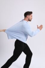 Ice-cool Silky-smooth Wrinkle-resistant Large-size Shirt - Image 8
