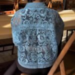 Stylish Casual Lace-panel Denim Jacket Comfortable And Short-length - Image 2