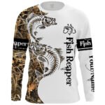 Men's Round Neck Pullover Fish Printed Long-sleeved Top - Image 2