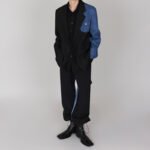Comfortable And Versatile Denim-Panel Blazer - Image 3