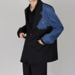 Comfortable And Versatile Denim-Panel Blazer - Image 5