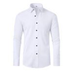 Full Elastic Force Non-ironing Men's Long-sleeved Shirt - Image 8