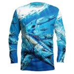 Men's Round Neck Pullover Fish Printed Long-sleeved Top - Image 10