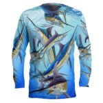 Men's Round Neck Pullover Fish Printed Long-sleeved Top - Image 8