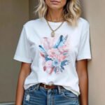 Printed Comfortable Casual T-shirt Pure Cotton - Image 3