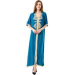 Muslim Embroidered Lace Dress - Image 2