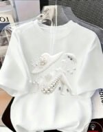 Printed T-Shirt Elegant And Understated Luxury-style - Image 8
