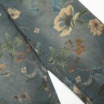 Printed Niche Loose Wide Leg Denim Trousers - Image 9