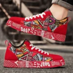 men's heart and music graphic design shoes - Image 6