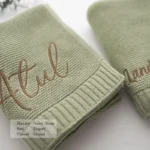 Personalized Name Baby Knitted Blanket Cotton 100x80cm - Image 3