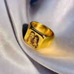 Custom Photo Engraved Stainless Steel Ring - Image 6