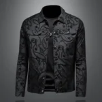 Men's Spring 2026 Casual Jacket Black Slim Fit