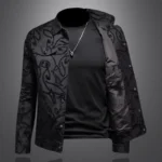 Men's Spring 2026 Casual Jacket Black Slim Fit - Image 2
