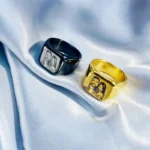 Custom Photo Engraved Stainless Steel Ring - Image 4