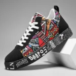 men's heart and music graphic design shoes - Image 3
