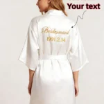 Custom Name Satin Robe