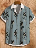 Summer Casual Printed Hawaiian Shirt Men's Vacation - Image 5