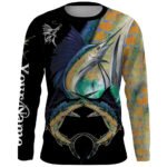 Men's Round Neck Pullover Fish Printed Long-sleeved Top - Image 7