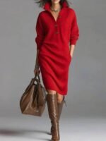 Fashion Warm Stand-up Collar V-neck - Image 7