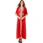 Muslim Embroidered Lace Dress - Image 3
