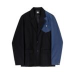 Comfortable And Versatile Denim-Panel Blazer - Image 2