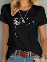 Printed Comfortable Casual T-shirt Pure Cotton - Image 6