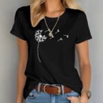 Printed Comfortable Casual T-shirt Pure Cotton - Image 7