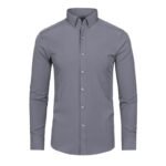 Full Elastic Force Non-ironing Men's Long-sleeved Shirt - Image 2