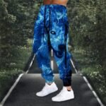Drawstring Elastic Waist Retro Harem Pants With 3D Animal Print Mens Athletic Trousers - Image 8