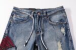 Embroidered Frayed Men's Jeans - Image 3