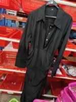 Irregular Long Dress With Belt Fashion And Elegant Button Lapel Long-sleeved Shirt Dresses Daily Office Commuting Clothing For Women - Image 8