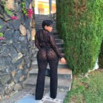 Fashion Sexy Mesh Long Sleeve Jumpsuit - Image 2