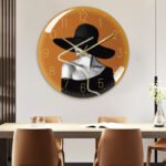 4K Curved High Transparent Glass Creative Decorative Wall Clock - Image 10