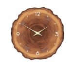 12-inch Minimalist Wood Clock With Annual Rings - Image 7