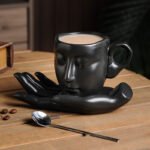 High Temperature Ceramic Creative Abstract Art Hand Fragrance Coffee Cup - Image 8
