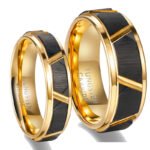 Men's Fashion Black Tungsten Gold Ring - Image 4
