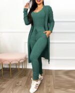 Women's Casual Suit High Waist Slip-on - Image 4
