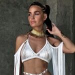 Knitted Elegant Tassel Long Dress Beach Two-Piece Set - Image 2