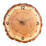 12-inch Minimalist Wood Clock With Annual Rings - Image 5