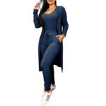 Women's Casual Suit High Waist Slip-on - Image 3