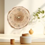 12-inch Minimalist Wood Clock With Annual Rings - Image 10