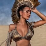 Knitted Elegant Tassel Long Dress Beach Two-Piece Set - Image 3