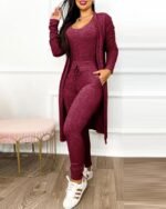 Women's Casual Suit High Waist Slip-on - Image 7