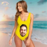 Bachelorette Swimsuit Custom Photo Face - Image 2