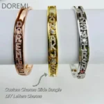 Personalized Charms Slide Bangle English Letters