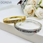 Personalized Charms Slide Bangle English Letters - Image 3