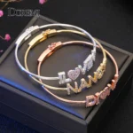 bracelet and zircon 9mm letter personalized bracelet - Image 4