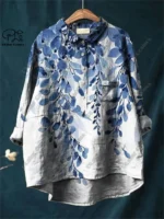 3D Printed Floral Loose Casual Tee for Women - Image 5