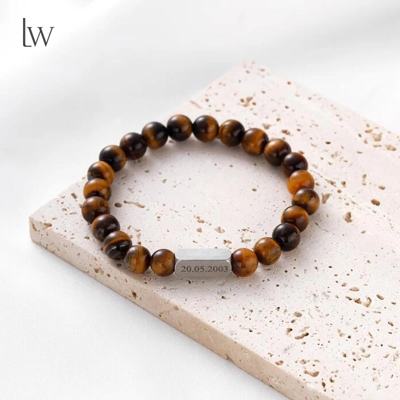 Sd44ba0374c5c4cefb176210b985ad9c64.webp Custom Engraved 1~4 Names Bracelets - Image 1