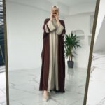 Women's Muslim Long Dress Abaya Two-piece Suit - Image 6